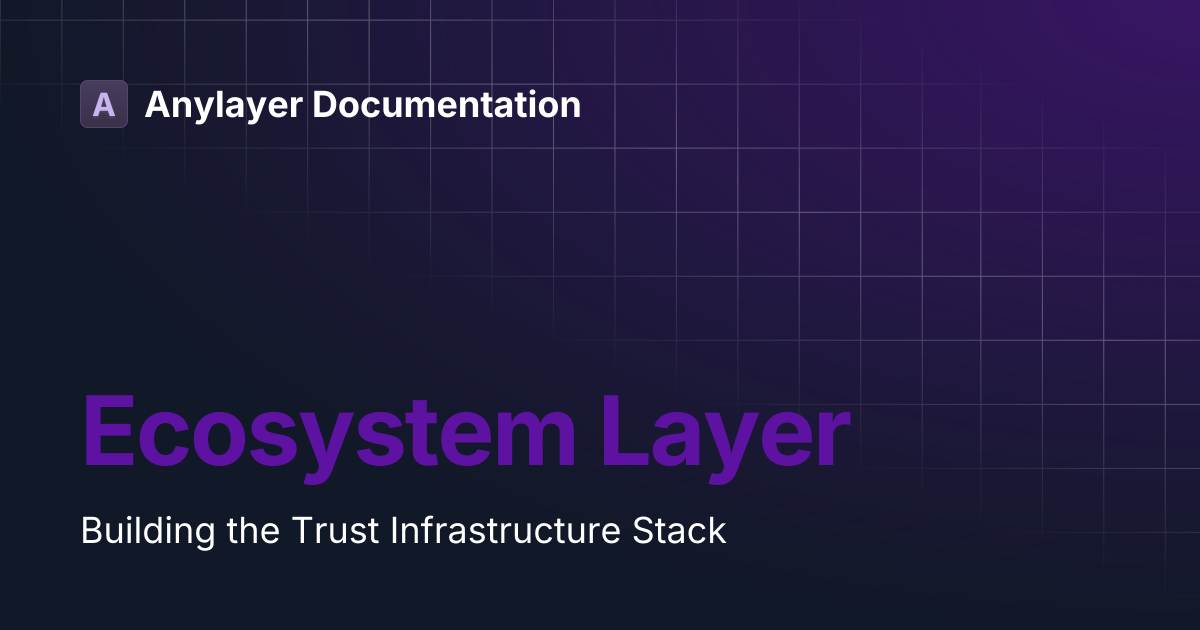 Ecosystem Layer | Anylayer Documentation